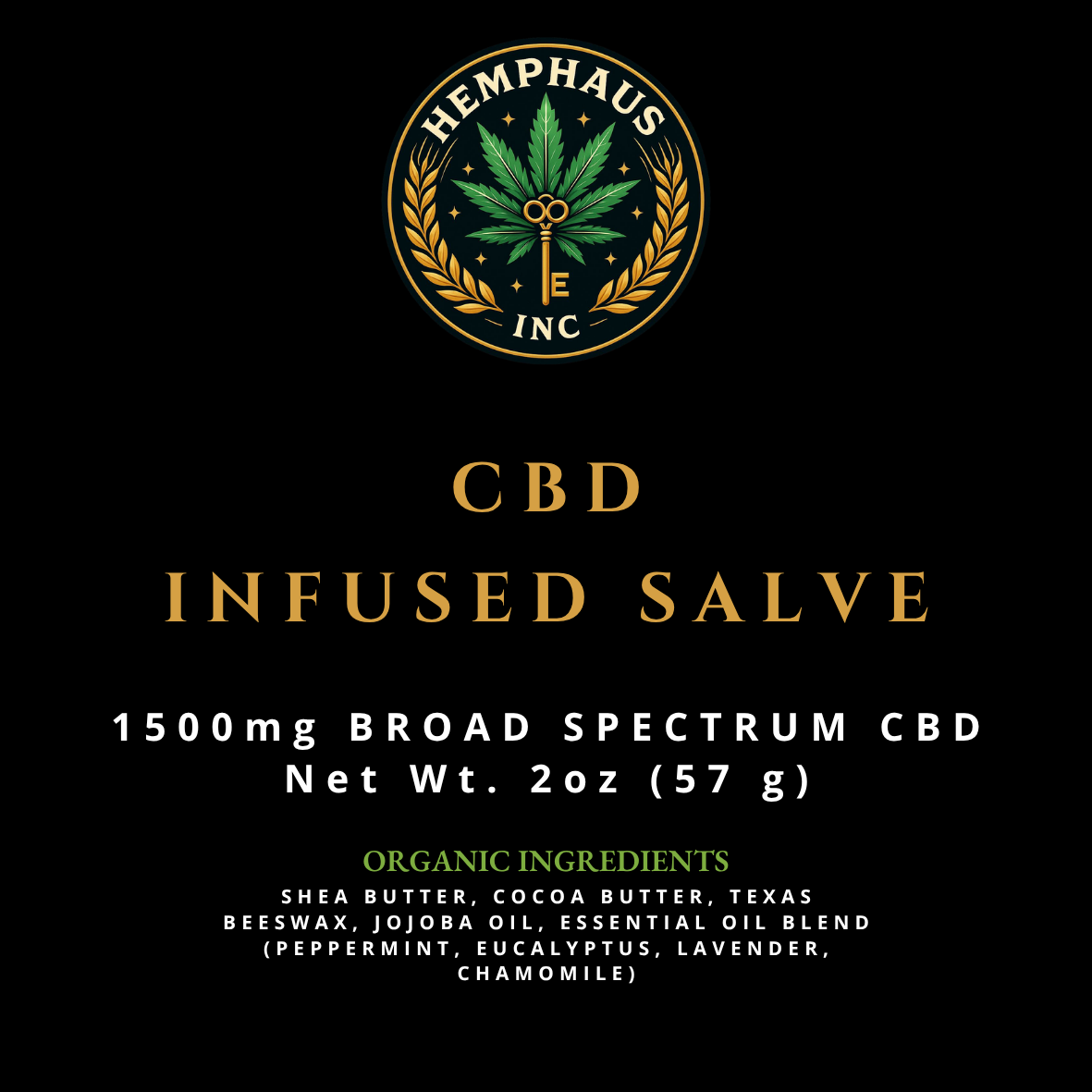 HempHaus 1500mg CBD Infused Salve