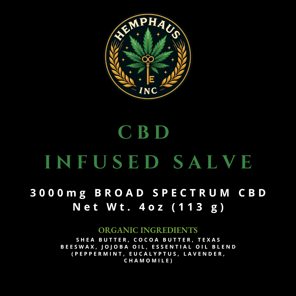 HempHaus 3000mg CBD Infused Salve