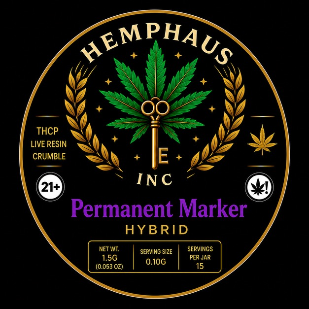 HempHaus THCP Live Resin Crumble — Permanent Marker